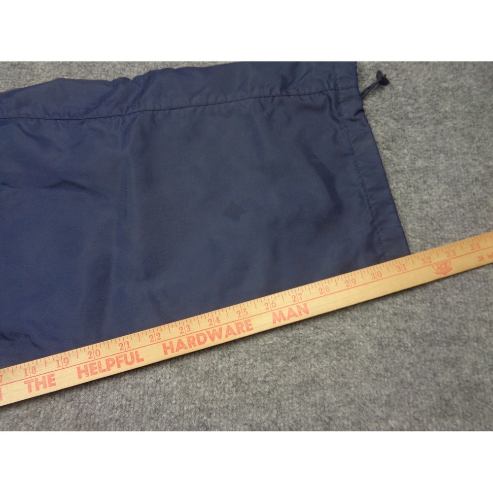 Vtg Nike Track Windbreaker Pants Mens L Blue Cargo Baggy Wide Leg Zip Lined Y2K - Picture 15 of 16